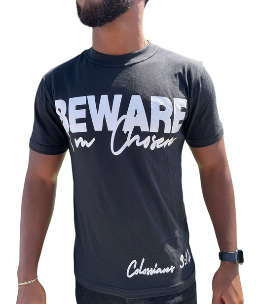 Black ‘BEWARE’ T-Shirt